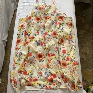 NWT Forever 21 summer floral lined shift dress